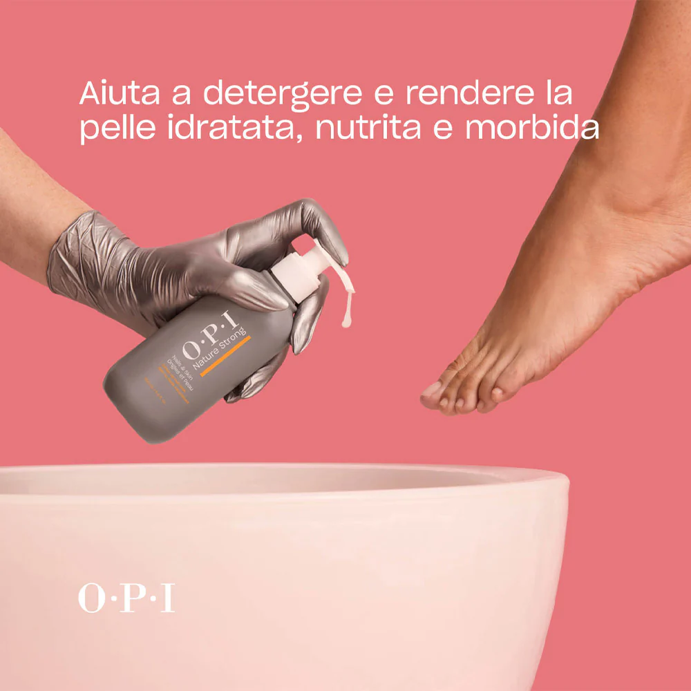 OPI Nature Strong Skincare Soften Up Pedi Soak 250ml - detergente idratante piedi - Image 5
