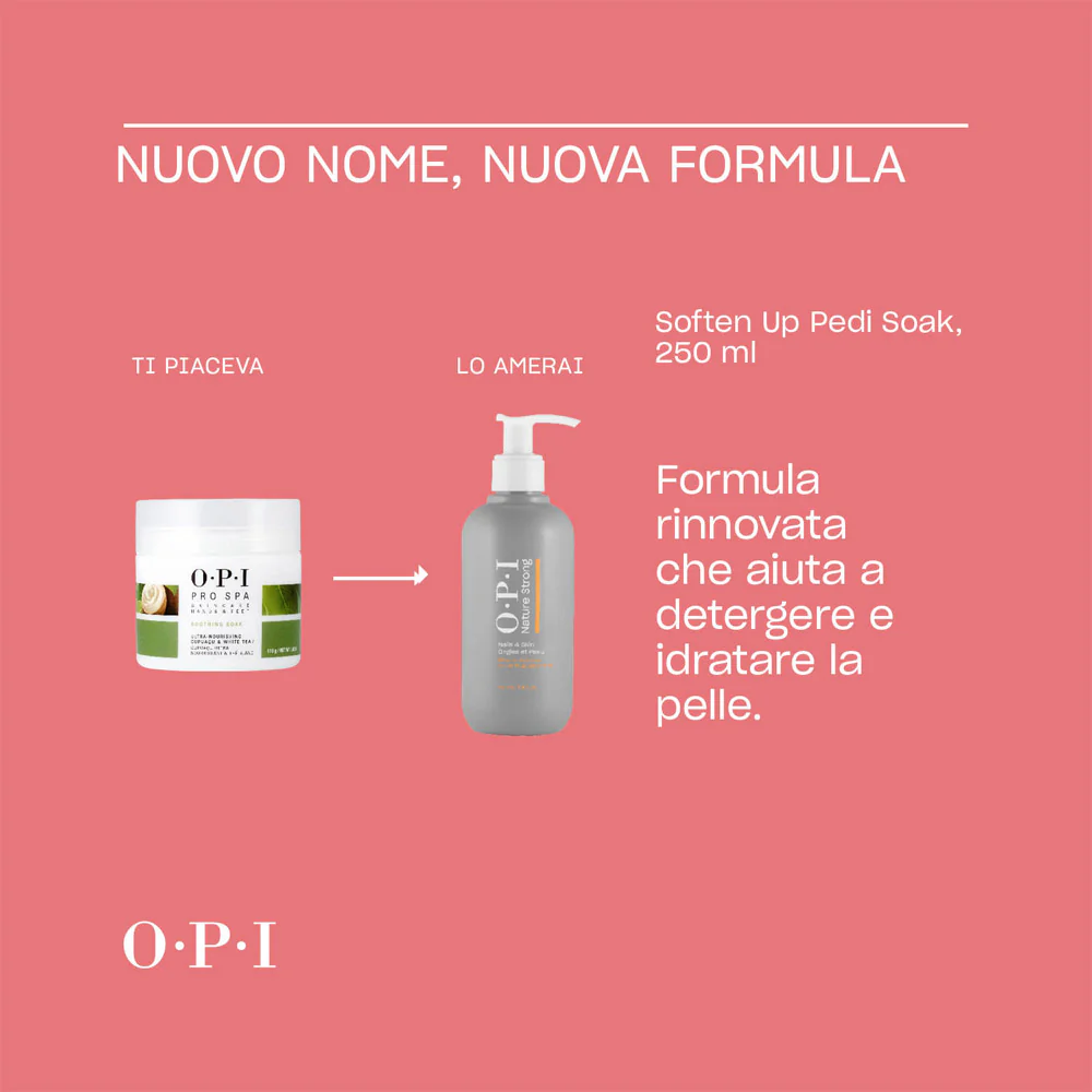 OPI Nature Strong Skincare Soften Up Pedi Soak 250ml - detergente idratante piedi - Image 6