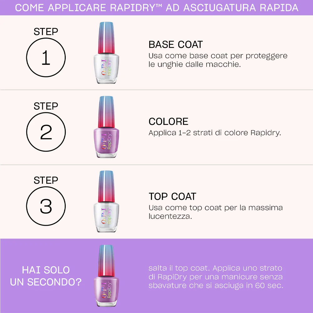 OPI Rapidry Stop, Drop n’ Whoa 9ml - smalto asciugatura rapida - Image 6