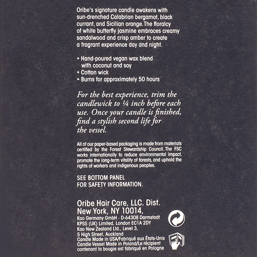 Oribe Côte d'Azur Scented Candle 226.8gr - candela profumata - Image 4