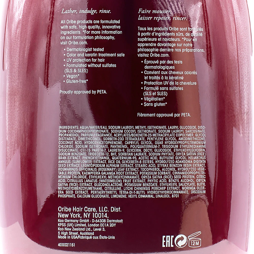 Oribe Shampoo For Beautiful Color 1000ml - shampoo capelli colorati - Image 3
