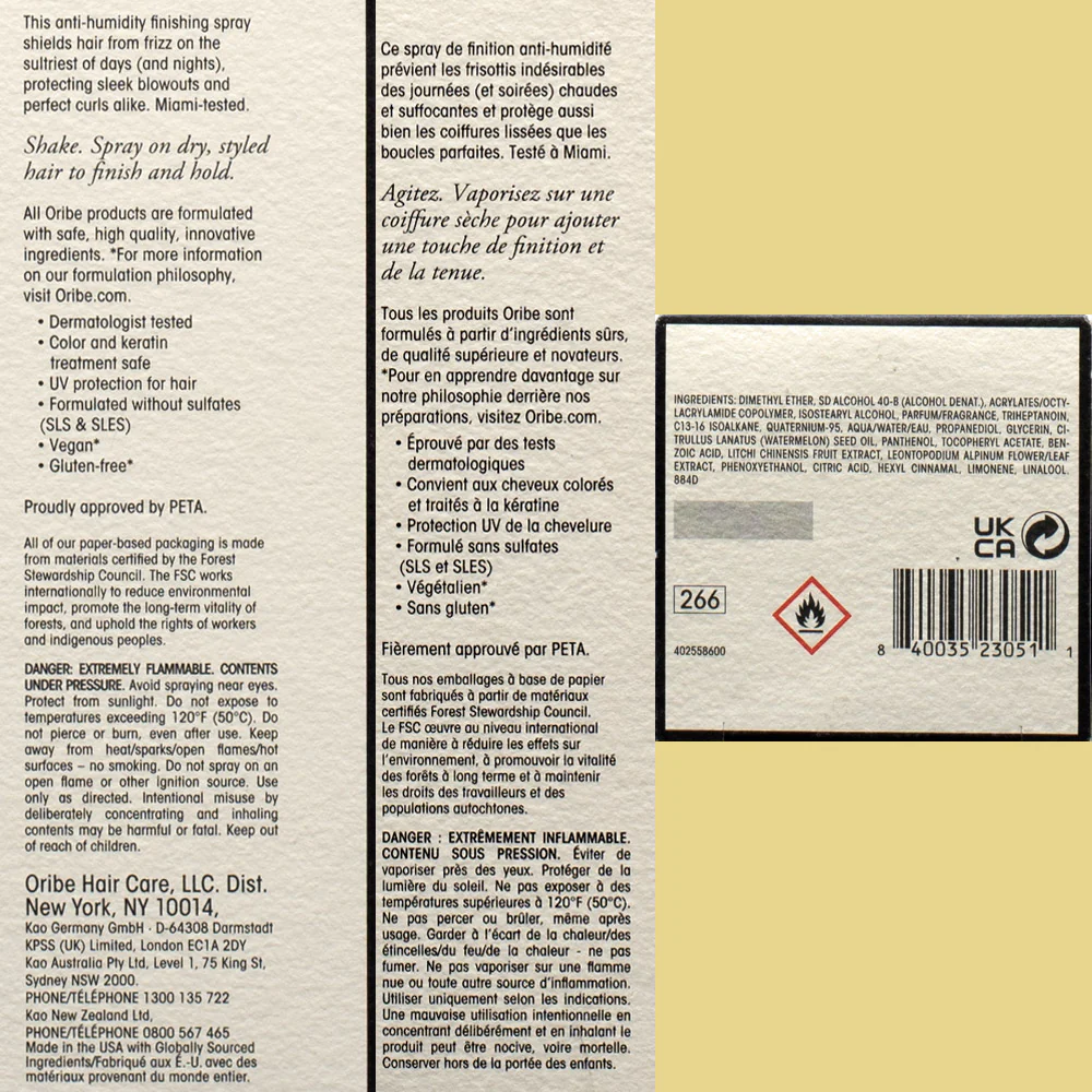 Oribe Impermeable Anti-Humidity Spray 200ml - spray antiumidità - Image 4