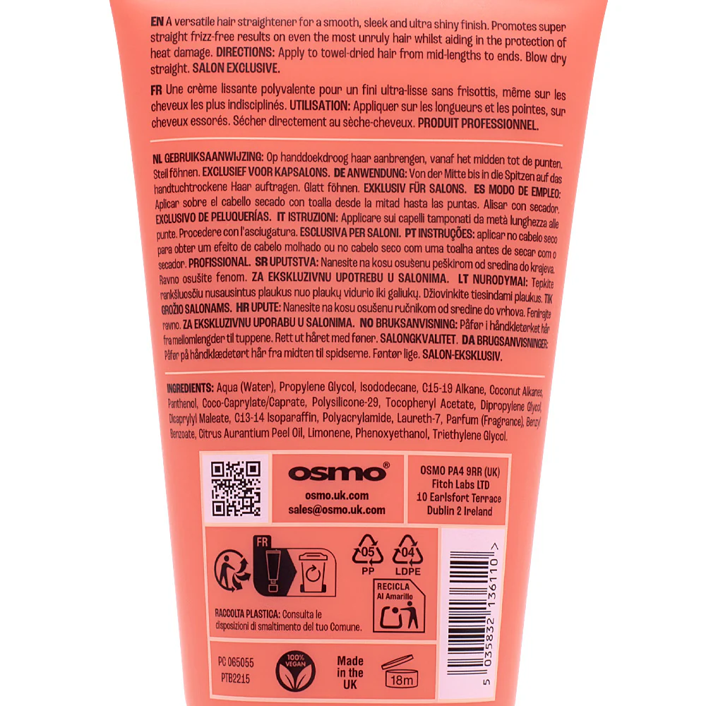 Osmo Straight Fluid Smoothing Creme 150ml - crema lisciante - Image 2
