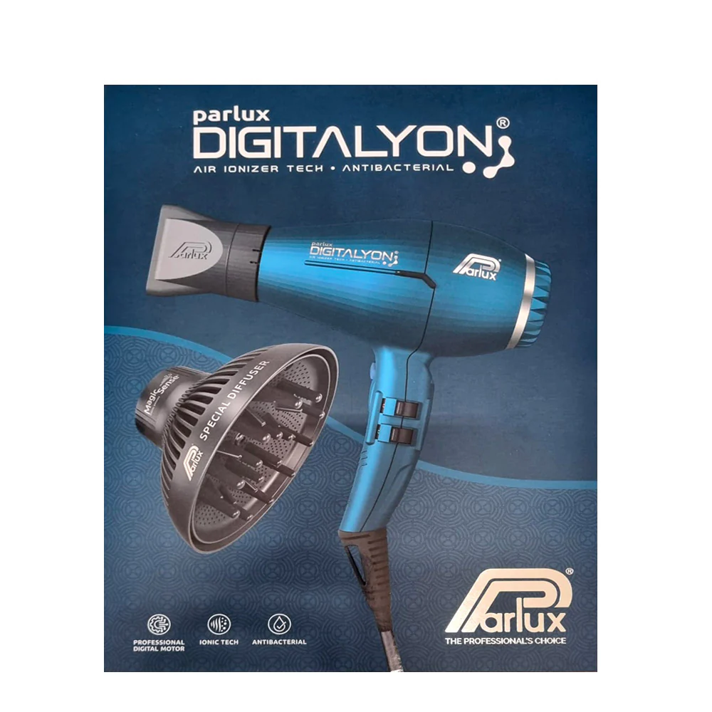 Parlux Digitalyon + Magic Sense - asciugacapelli blu con diffusore - Image 5