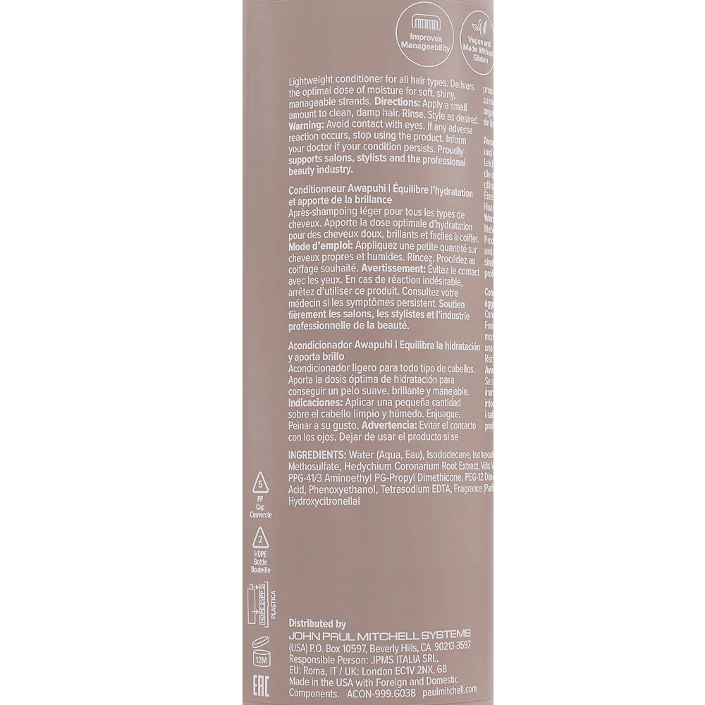 Paul Mitchell Awapuhi Conditioner 1000ml - balsamo idratante - Image 2