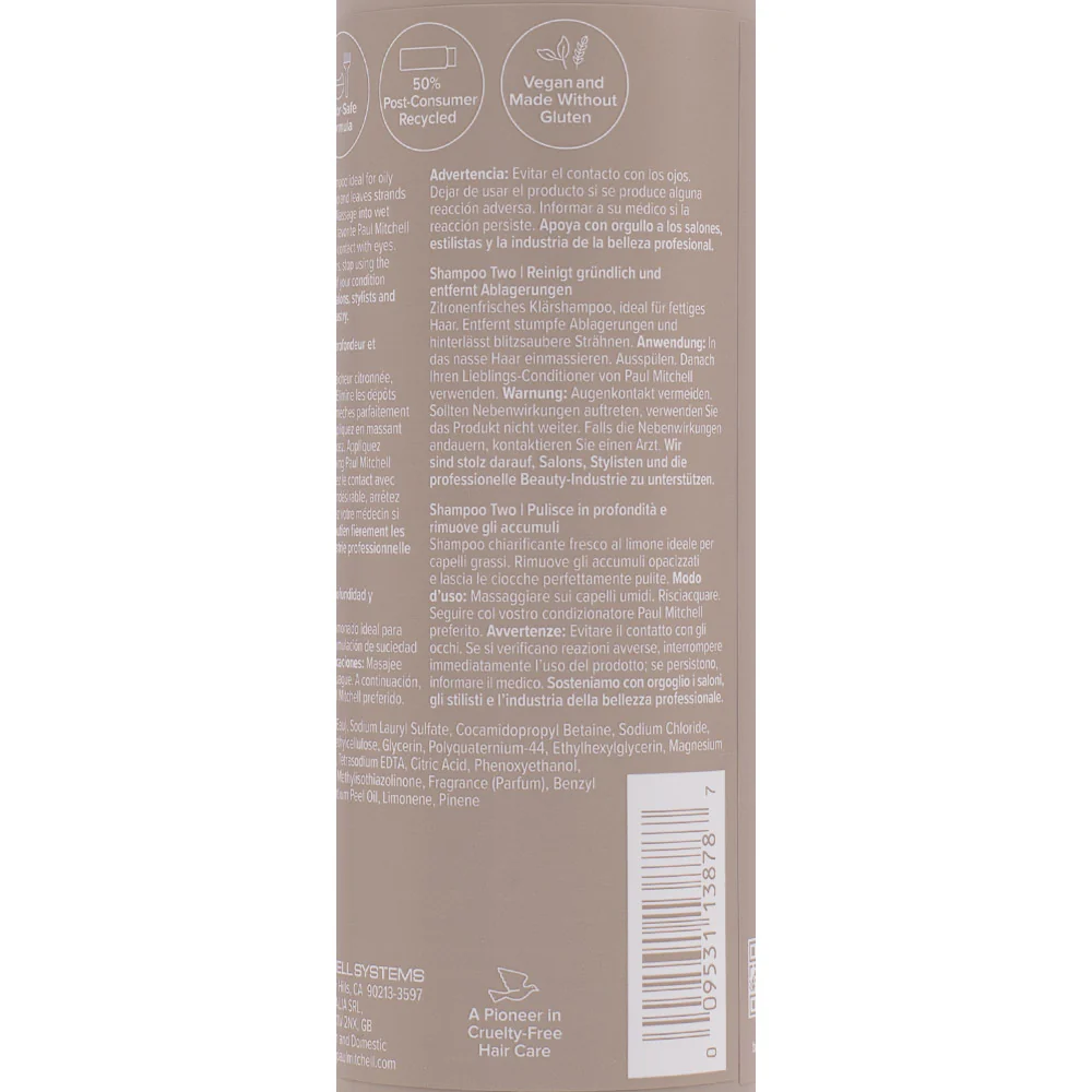 Paul Mitchell Clarify Shampoo Two 300ml - shampoo purificante - Image 2