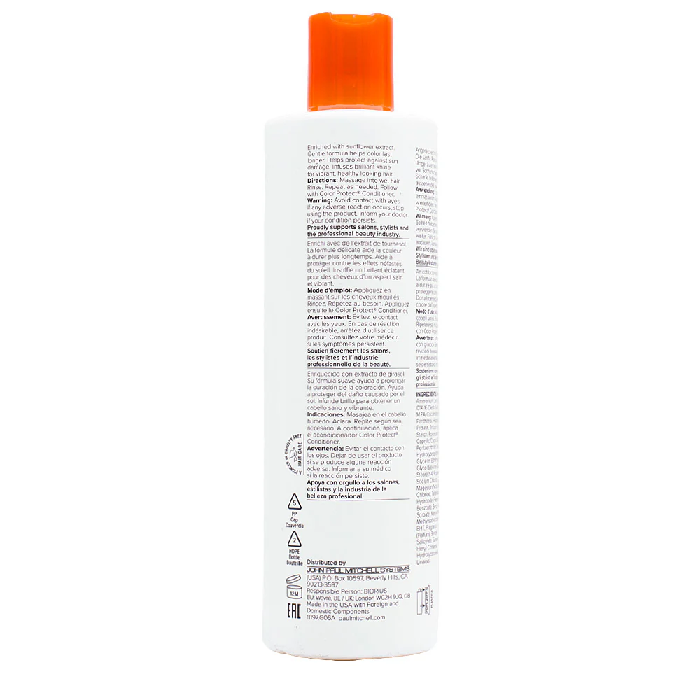 Paul Mitchell Color Protect Shampoo 500ml - shampoo quotidiano capelli colorati - Image 2