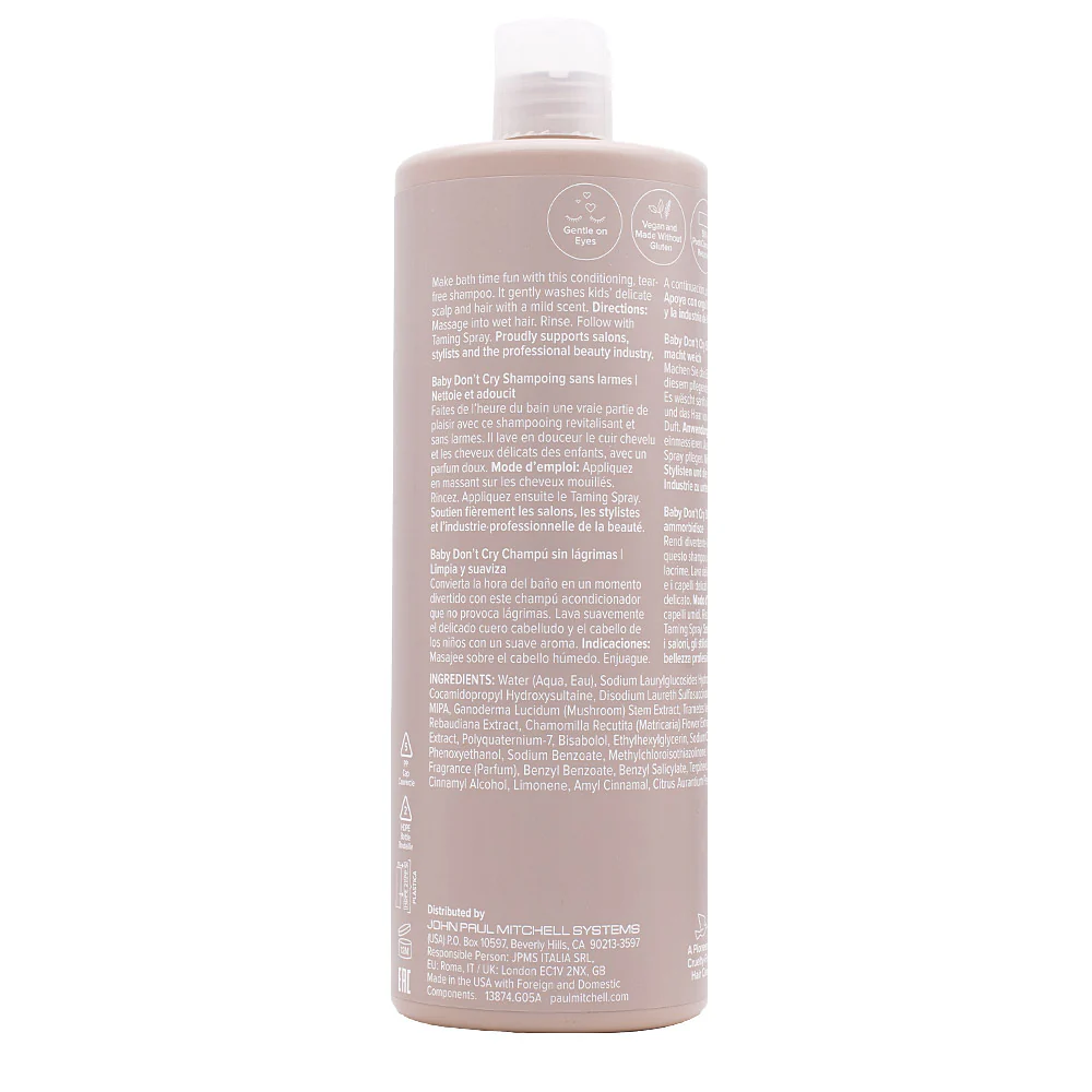 Paul Mitchell Kids Baby Don't Cry Tearless Shampoo 1000ml - shampoo delicato per bambini - Image 2