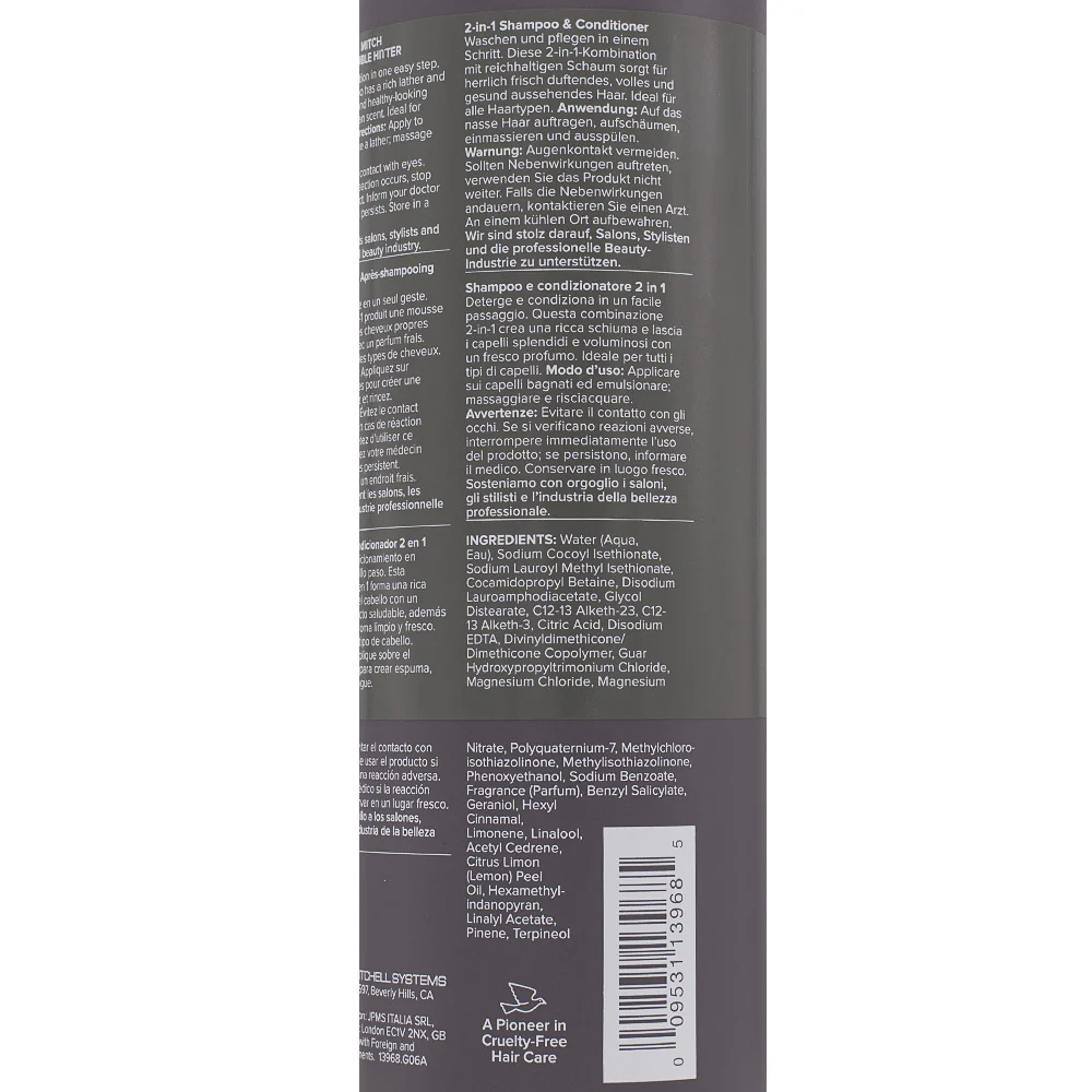 Paul Mitchell MITCH Double Hitter 2-in-1 Shampoo & Conditioner 1000ml - detergente 2-in-1 - Image 3