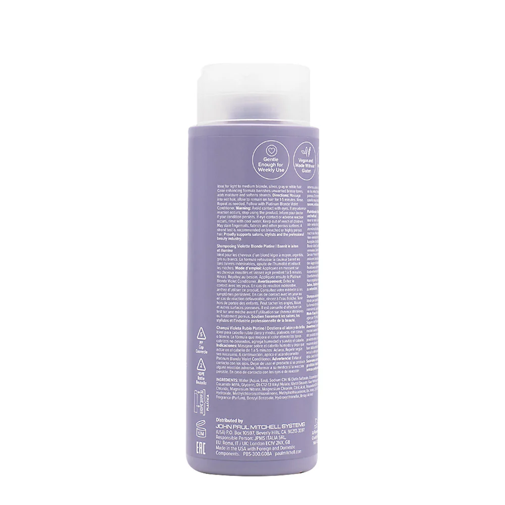 Paul Mitchell Platinum Blonde Shampoo 300ml - shampoo capelli biondi - Image 2