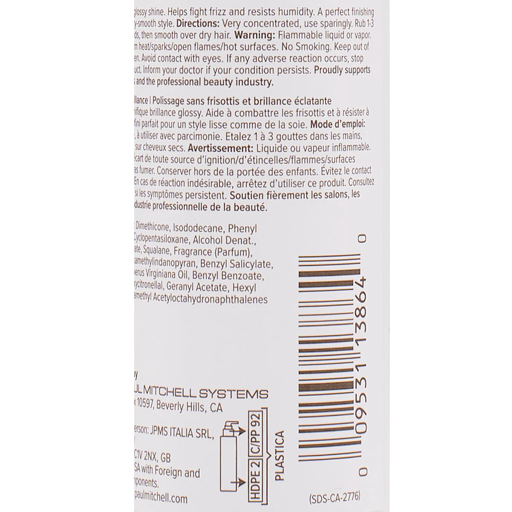 Paul Mitchell Smooth Gloss Drops 75ml – siero finale anticrespo ad alta definizione - Image 3