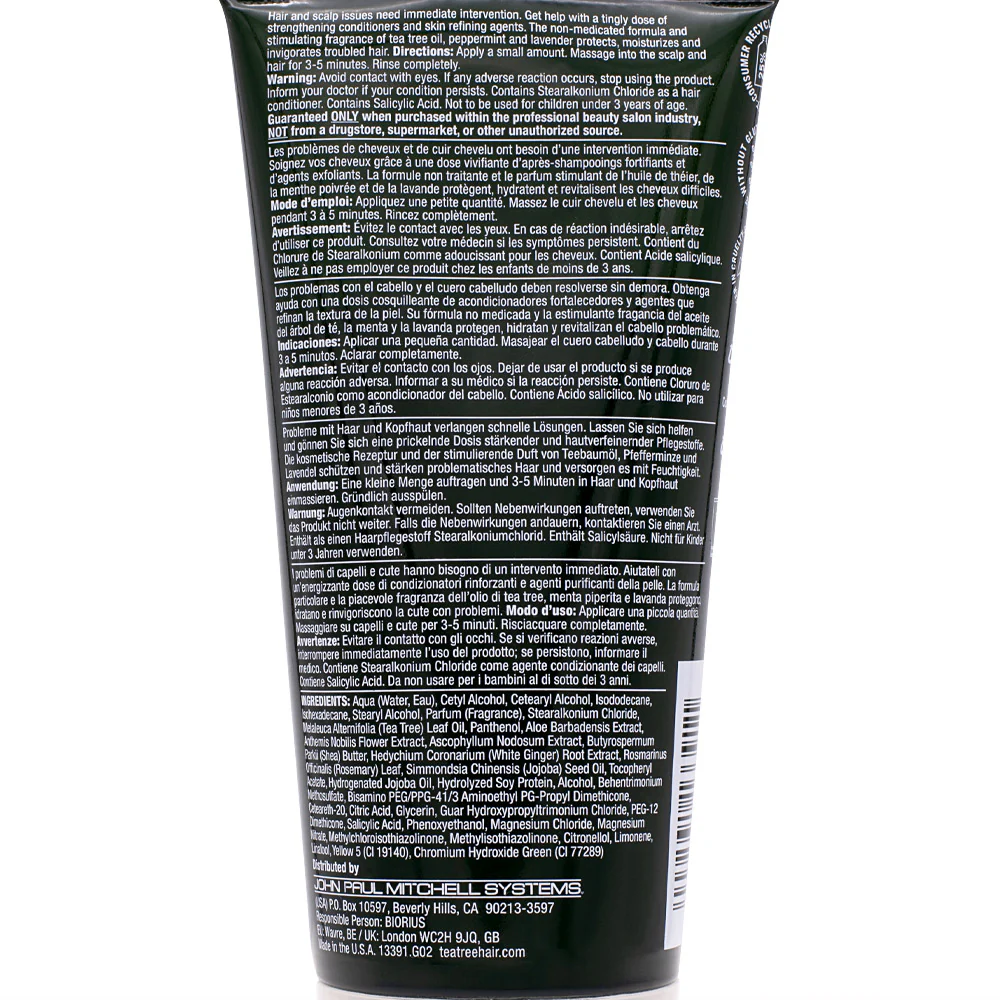 Paul Mitchell Tea Tree Hair And Scalp Treatment 150ml - trattamento tonificante lenitivo - Image 2
