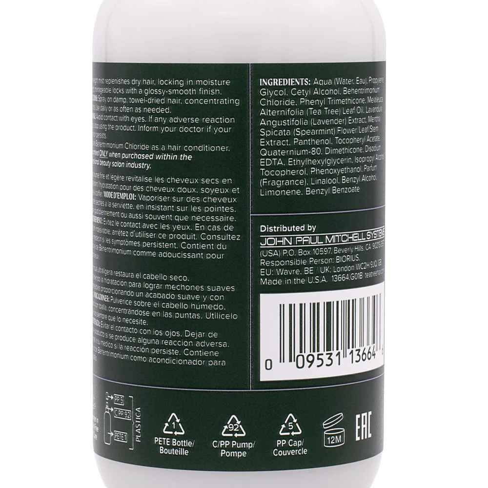 Paul Mitchell Tea Tree Lavender Mint Conditioning Leave In Spray 200ml - spray idratante senza risciacquo - Image 2
