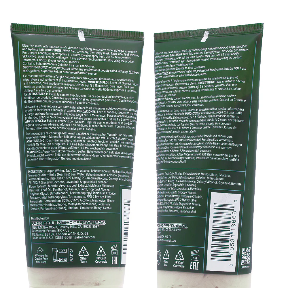 Paul Mitchell Tea Tree Lavender Mint Deep Conditioning Mineral Hair Mask 150ml – maschera nutriente - Image 2