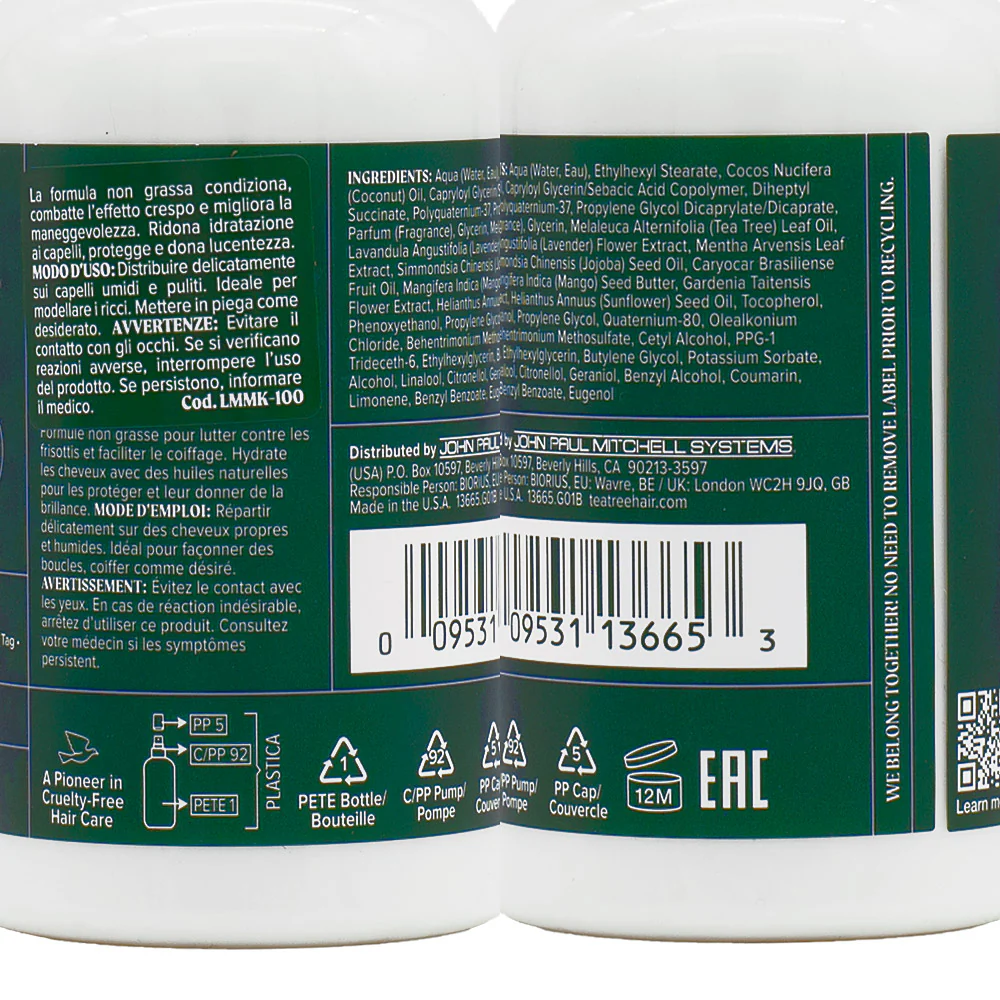 Paul Mitchell Tea Tree Lavender Mint Moisture Milk 100ml - latte idratante per ricci e onde - Image 2