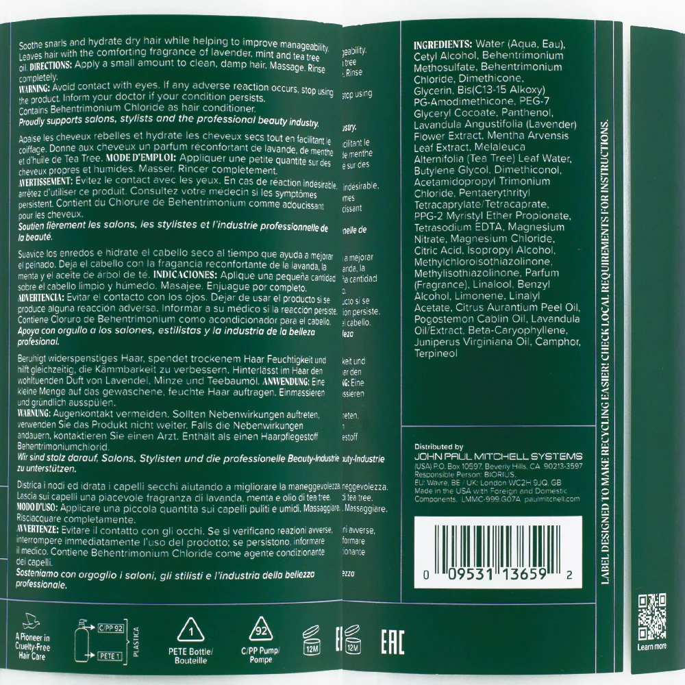 Paul Mitchell Tea Tree Lavender Mint Moisturizing Conditioner 1000ml – balsamo idratante e lenitivo - Image 2