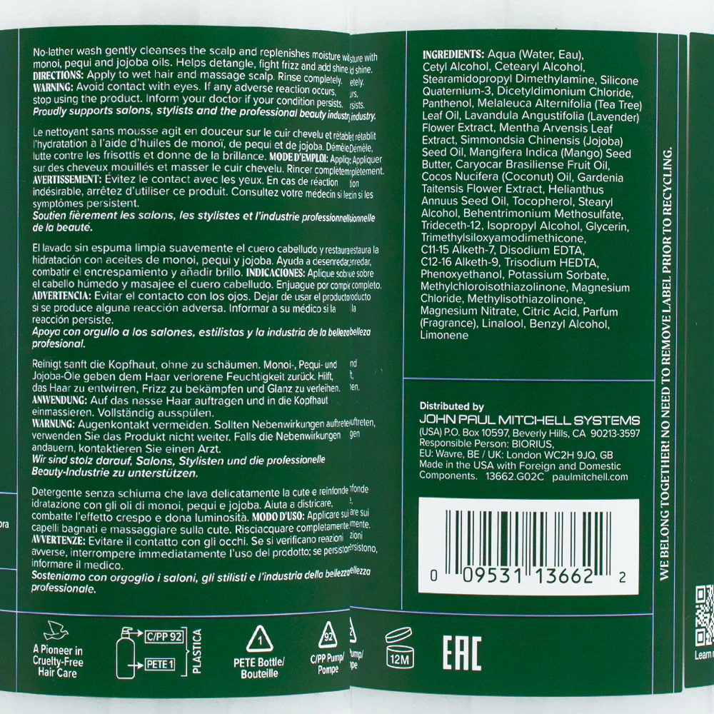 Paul Mitchell Tea Tree Lavender Mint Moisturizing Cowash 500ml - balsamo detergente idratante senza schiuma - Image 2