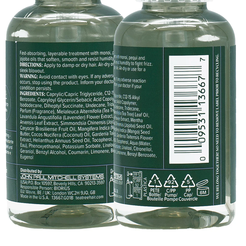 Paul Mitchell Tea Tree Lavender Mint Nourishing Oil 50ml - olio Idratante e nutriente - Image 2