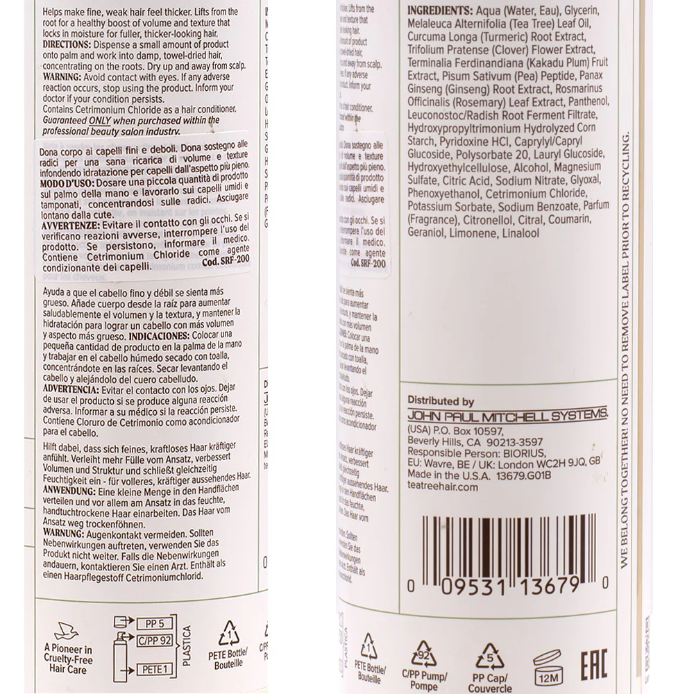 Paul Mitchell Tea Tree Scalp Care Regeniplex Root Lift Foam 200ml - schiuma volumizzante e texturizzante - Image 2