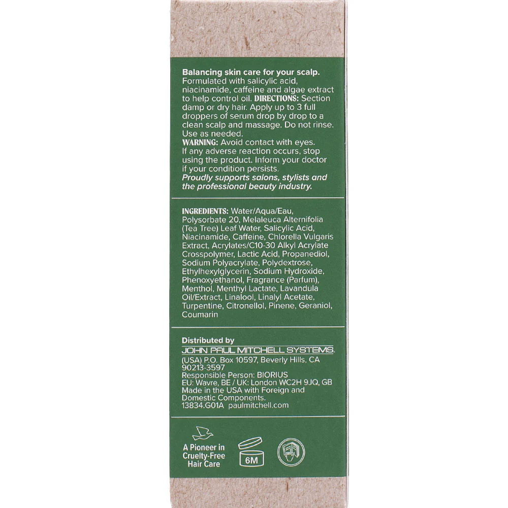 Paul Mitchell Tea Tree Scalp Wellness Oily Scalp Serum 55ml - siero riequilibrante per cute e capelli grassi - Image 3