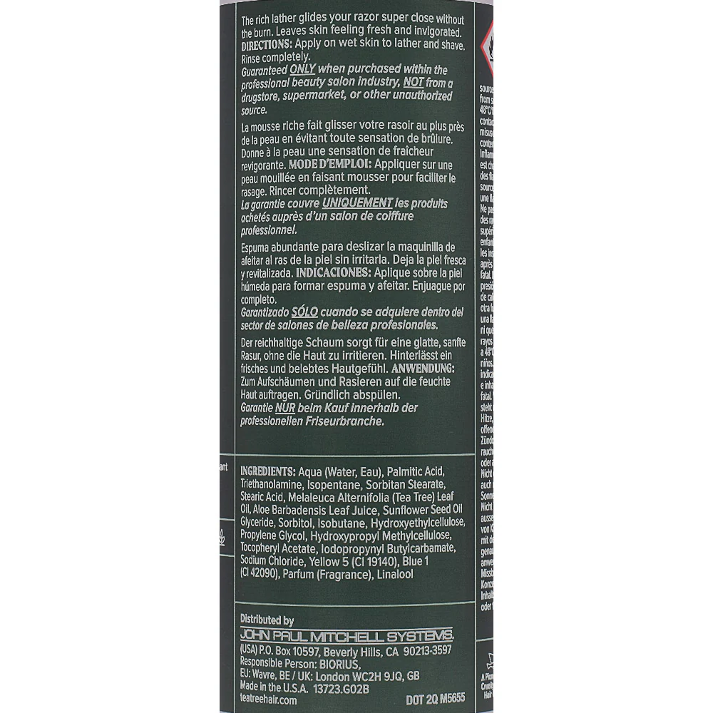 Paul Mitchell Tea Tree Special Shave Gel 207ml - gel da barba idratante e tonificante - Image 2