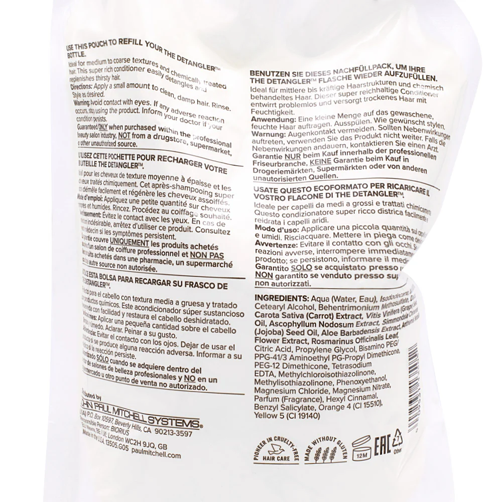 Paul Mitchell The Detangler Refill 1000ml - ecoricarica balsamo - Image 2