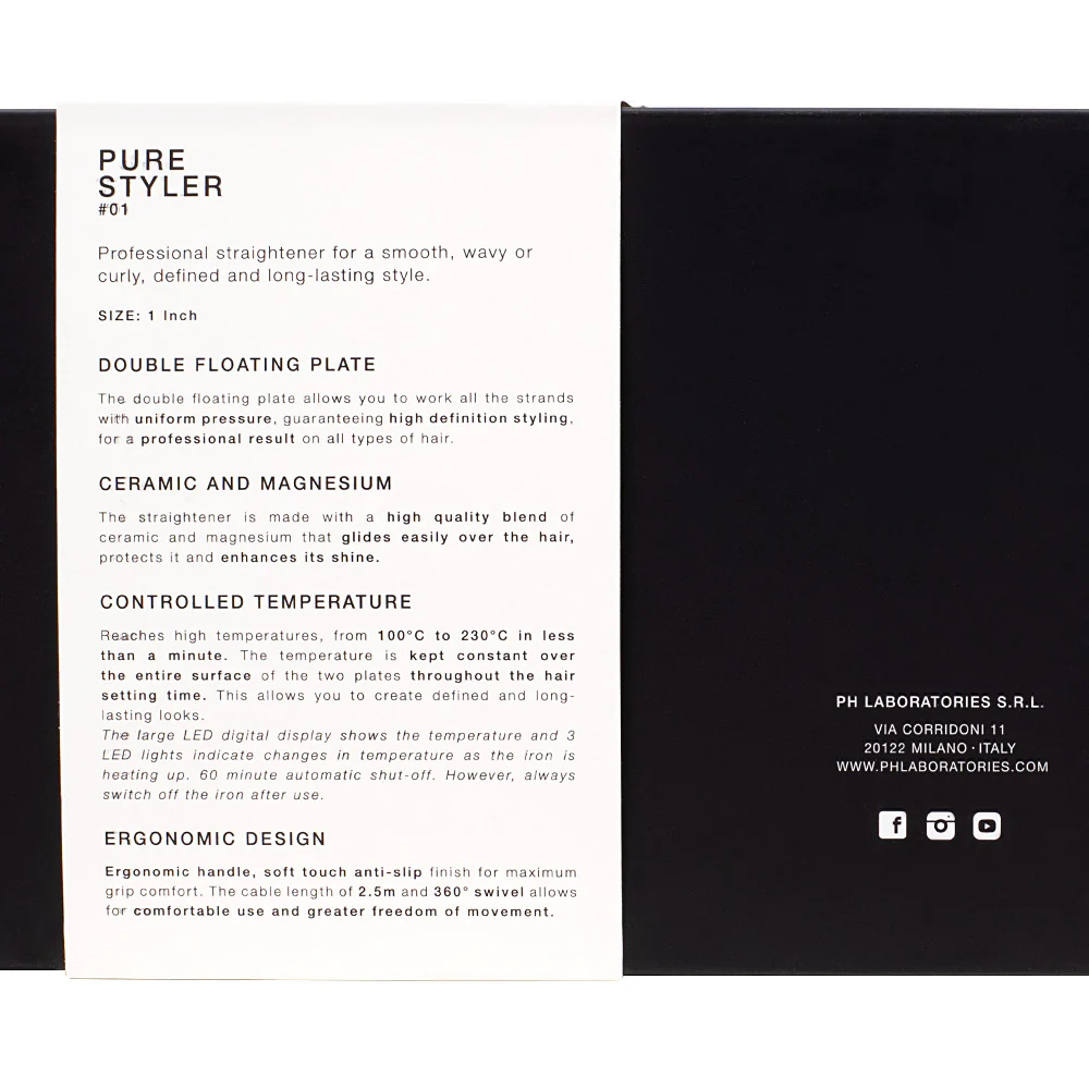 Ph Laboratories Pure Styler #01 - piastra professionale - Image 6