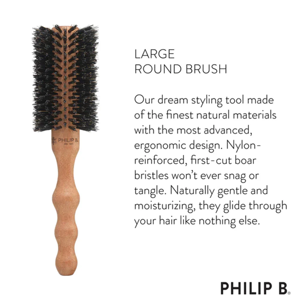 Philip B Large Round Hairbrush 59mm - spazzola - Image 3
