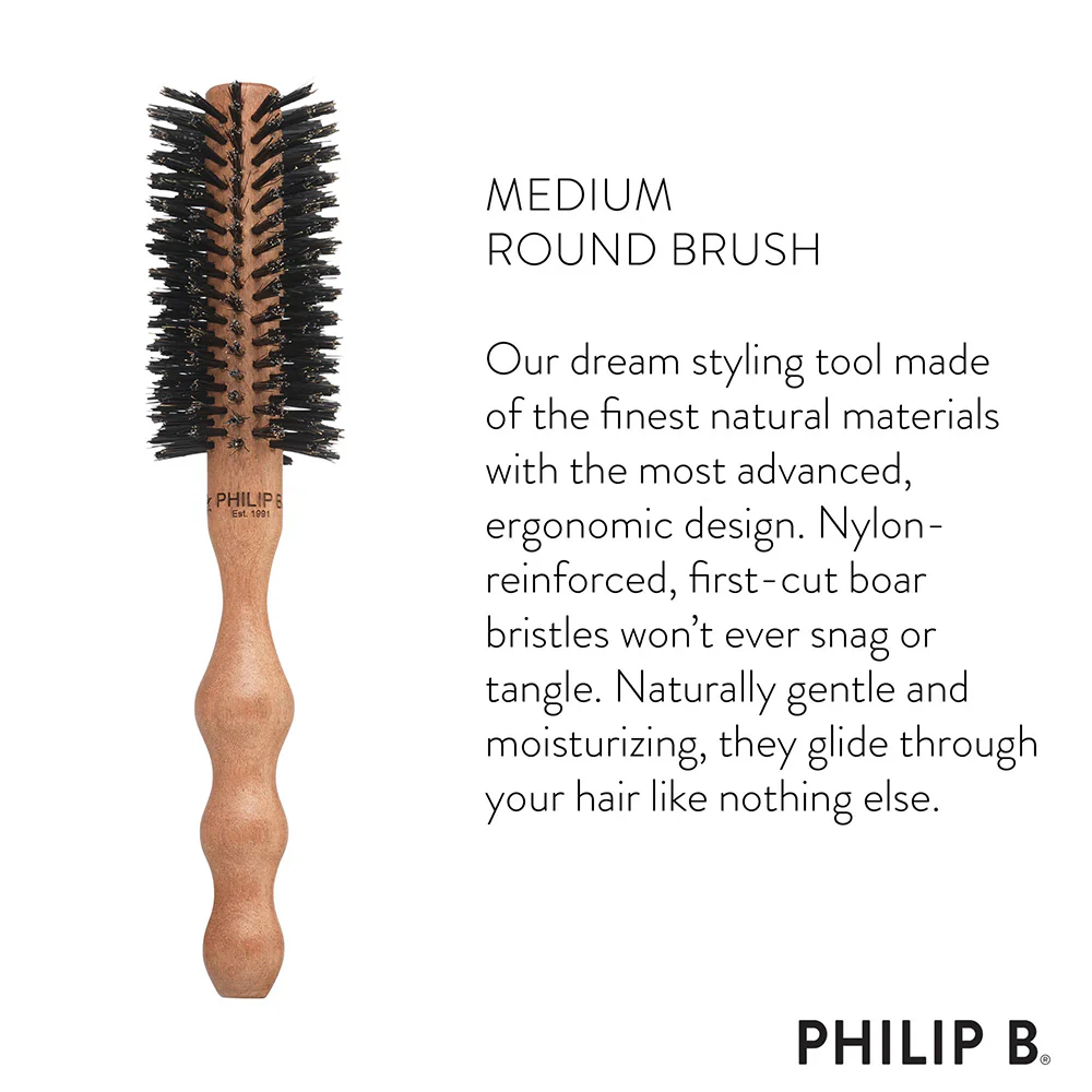 Philip B Medium Round Hairbrush 53mm - spazzola - Image 3