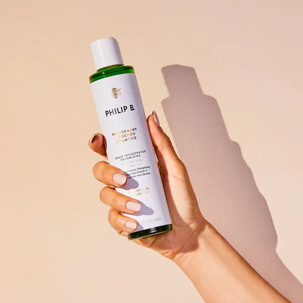 Philip B Peppermint Avocado Shampoo 60ml - shampoo volumizzante cute grassa - Image 3