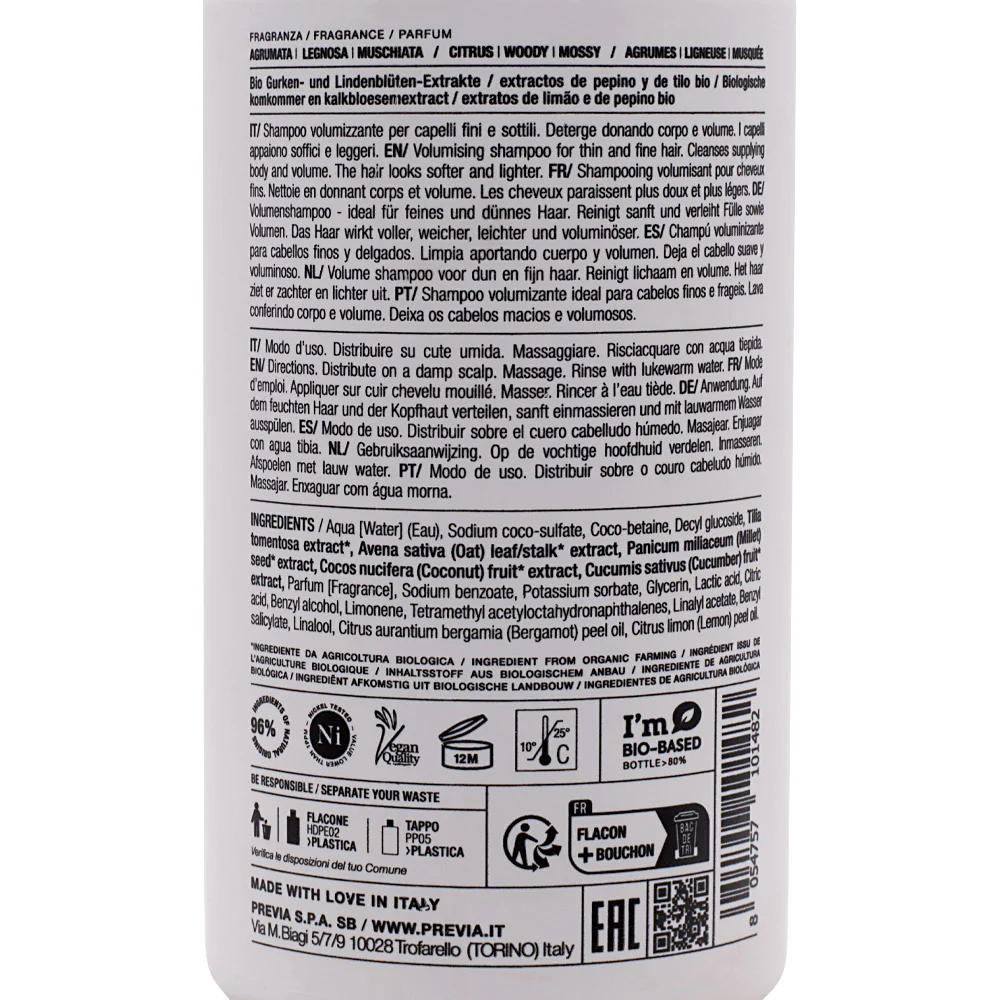 Previa Volumizing Shampoo 340ml - shampoo volumizzante - Image 2