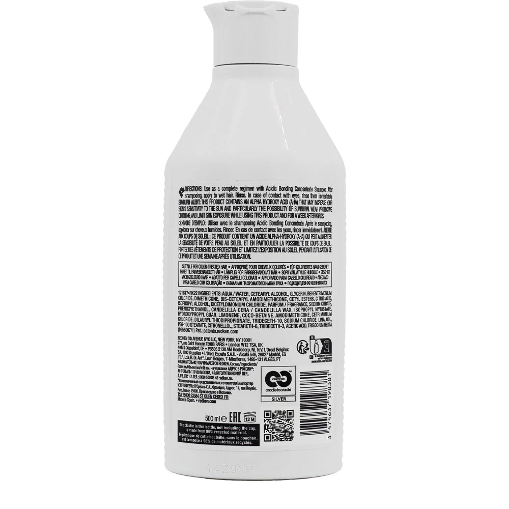 Redken Acidic Bonding Concentrate Conditioner 500ml - balsamo fortificante capelli danneggiati - Image 3