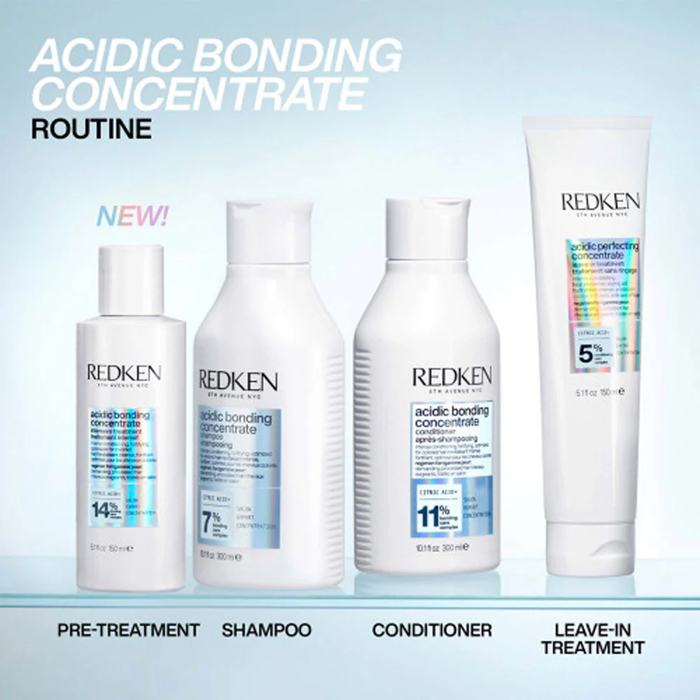 Redken Acidic Bonding Concentrate Shampoo 300ml Leave-in Treatment 150ml - Image 3