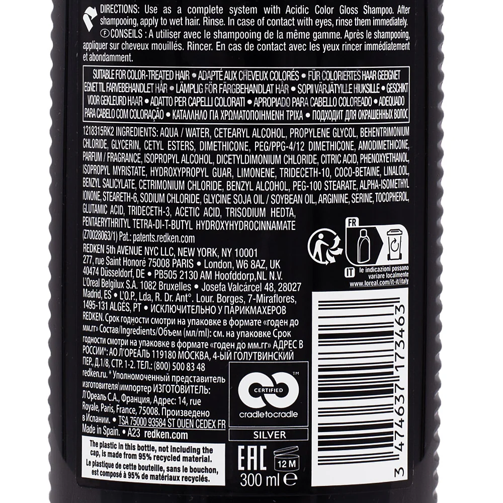 Redken Acidic Color Gloss Conditioner 300ml - balsamo capelli colorati - Image 5