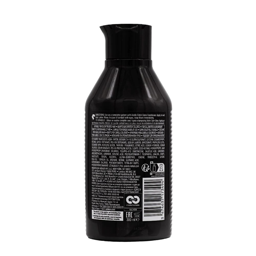 Redken Acidic Color Gloss Shampoo 300ml - shampoo capelli colorati - Image 7