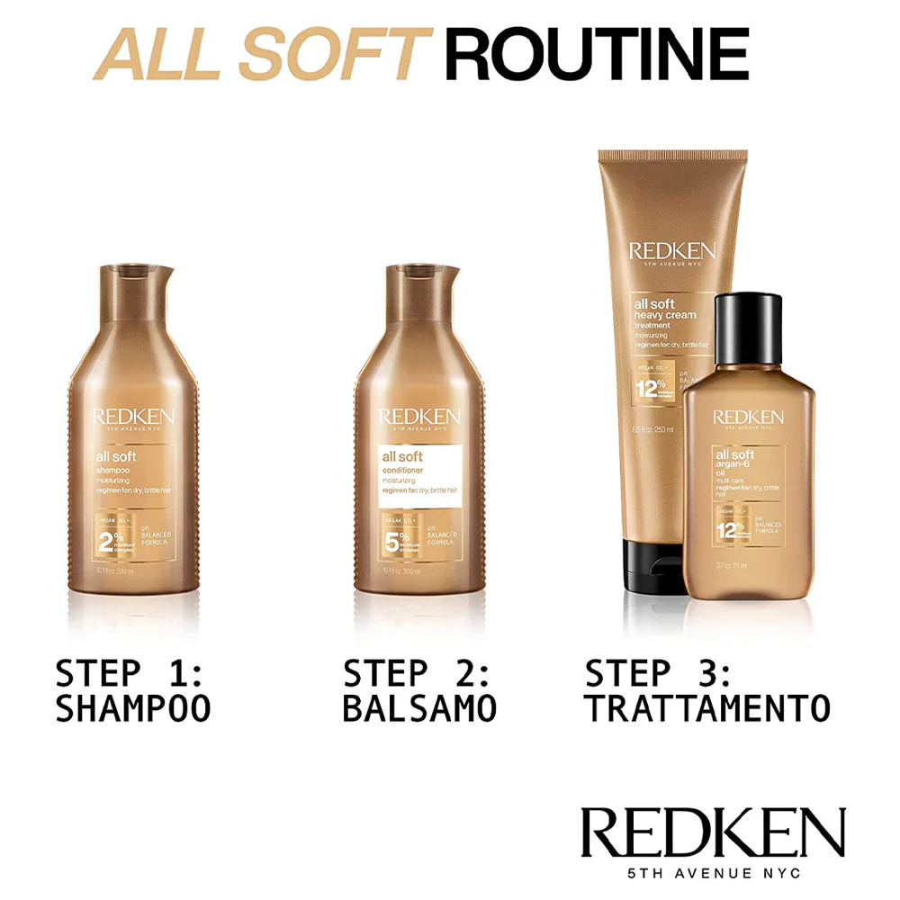 Redken All Soft Shampoo 300ml Conditioner 300ml Spray 150ml - Image 3
