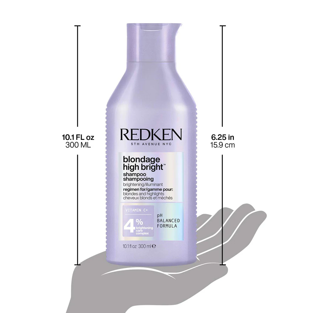 Redken Blondage High Bright Shampoo 300ml - shampoo per capelli biondi e luminosi - Image 2