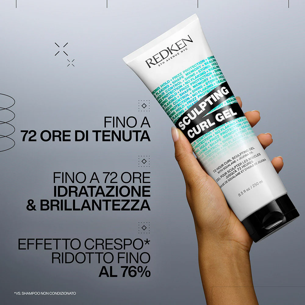 Redken Curls Stylers Sculpting Curl Gel 250ml - gel definizione per capelli ricci - Image 2