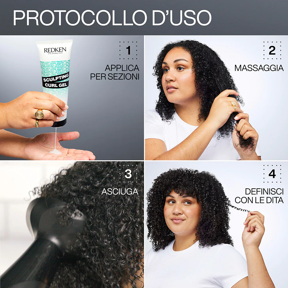 Redken Curls Stylers Sculpting Curl Gel 250ml - gel definizione per capelli ricci - Image 6