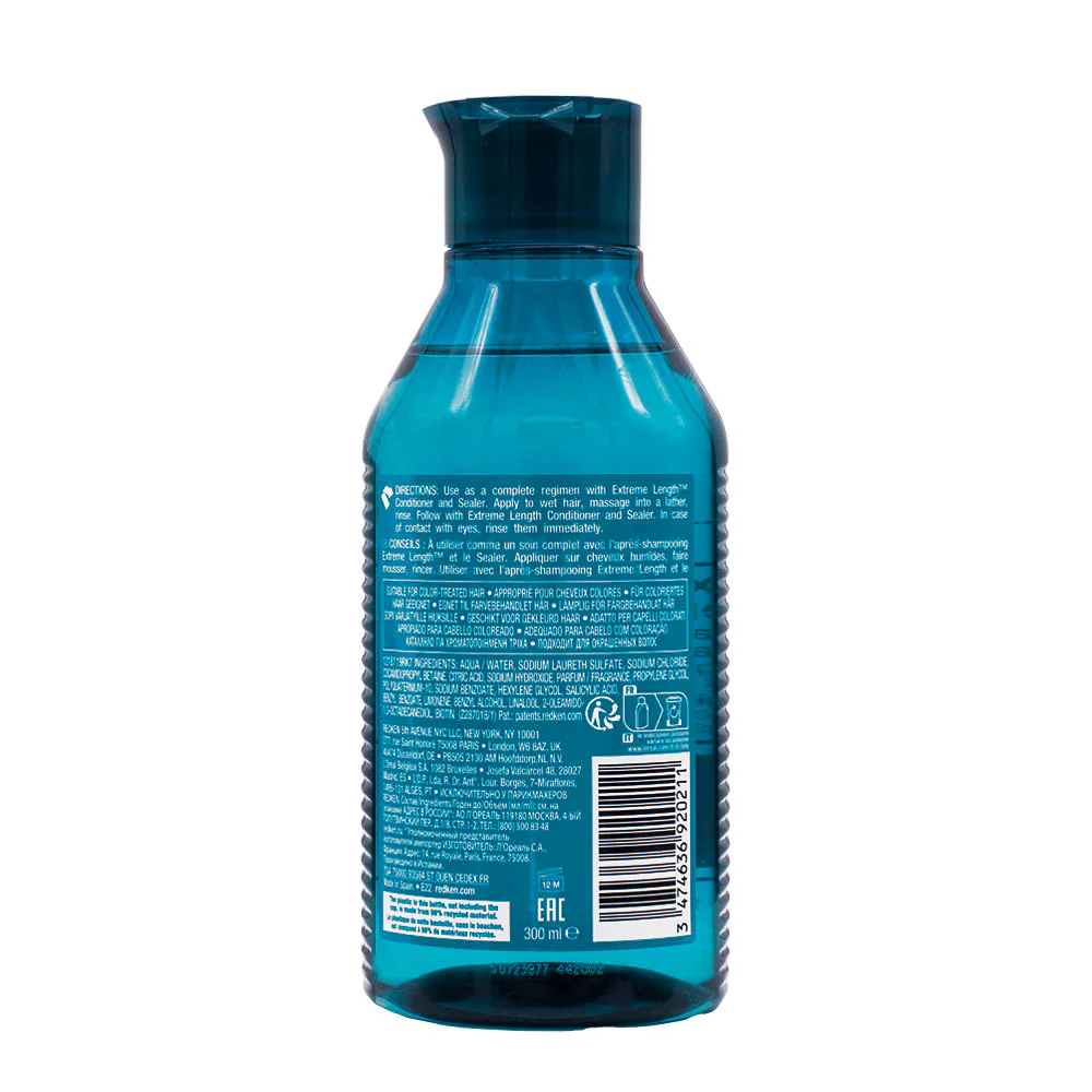 Redken Extreme Length Shampoo 300ml - shampoo rinforzante - Image 4