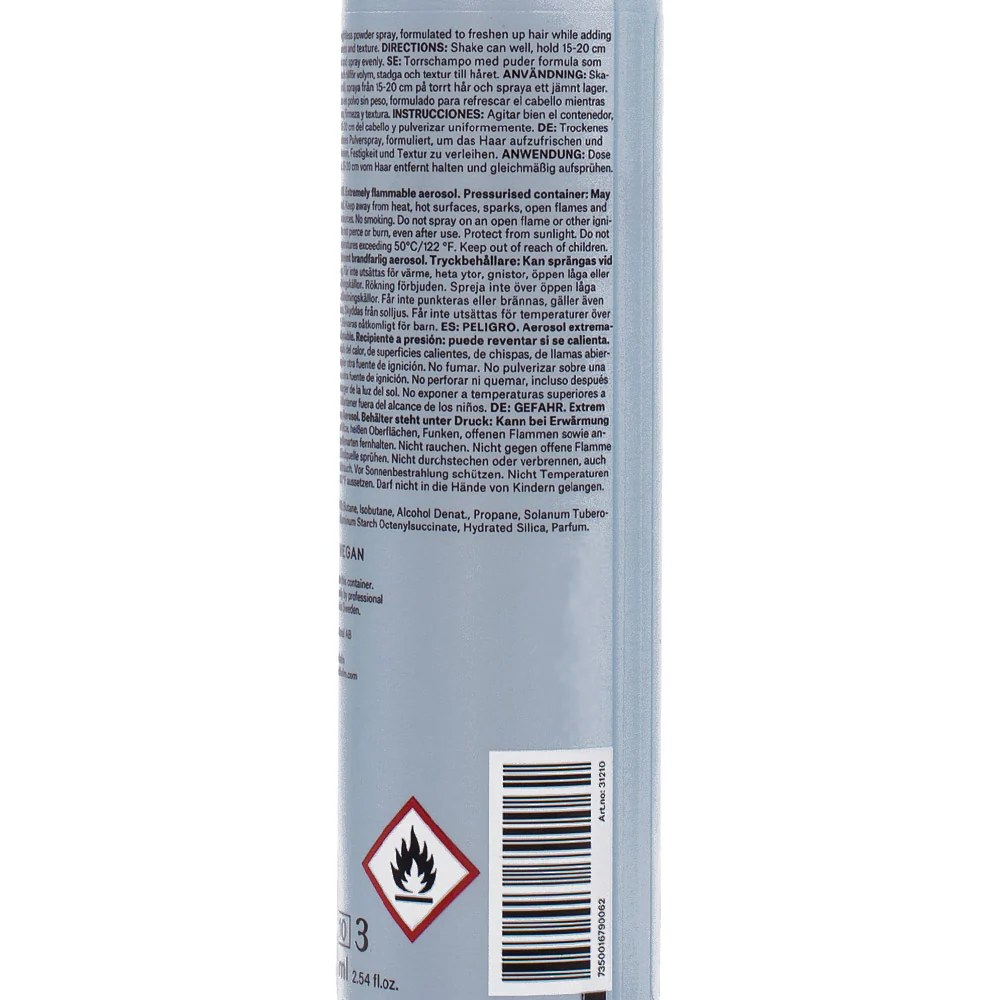 Stockholm Sweden Ref Dry Shampoo N°204 75ml  - shampoo secco - Image 2