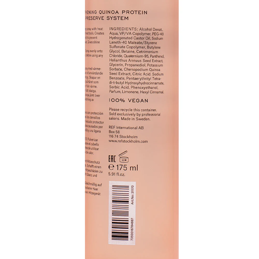 Stockholm Sweden Ref Heat Protection N°230 175ml  - spray termoprotettore - Image 3