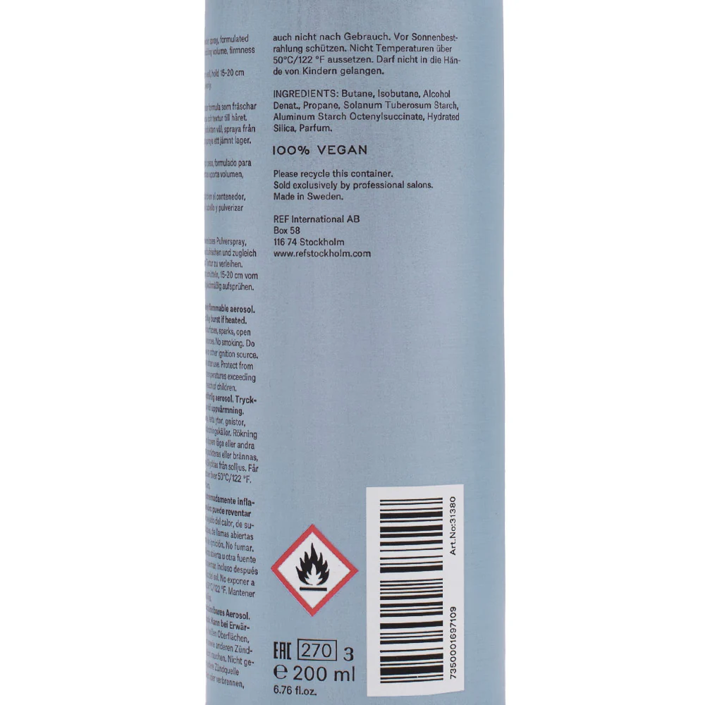 Stockholm Sweden Ref Dry Shampoo N°204 200ml - shampoo secco - Image 3