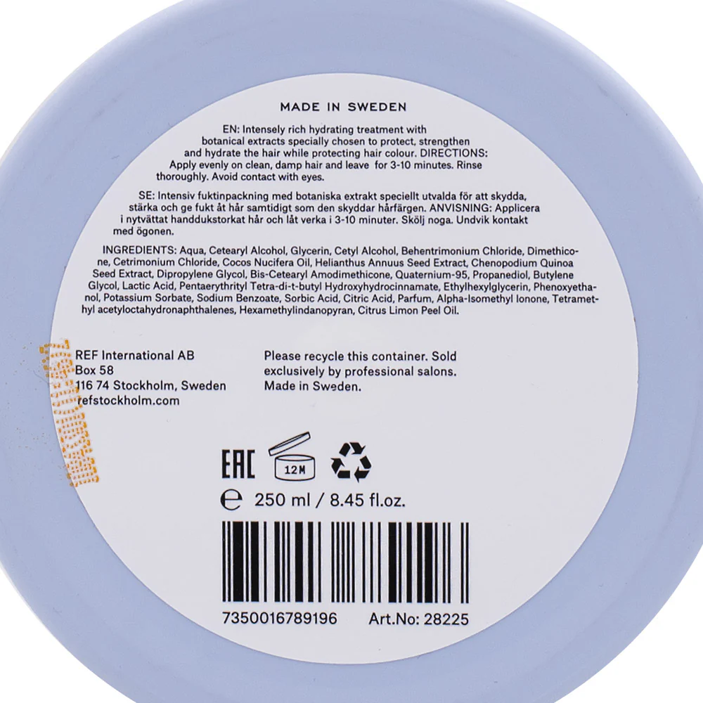 Stockholm Sweden Ref Intense Hydrate Masque 250ml - maschera idratante intensiva - Image 2
