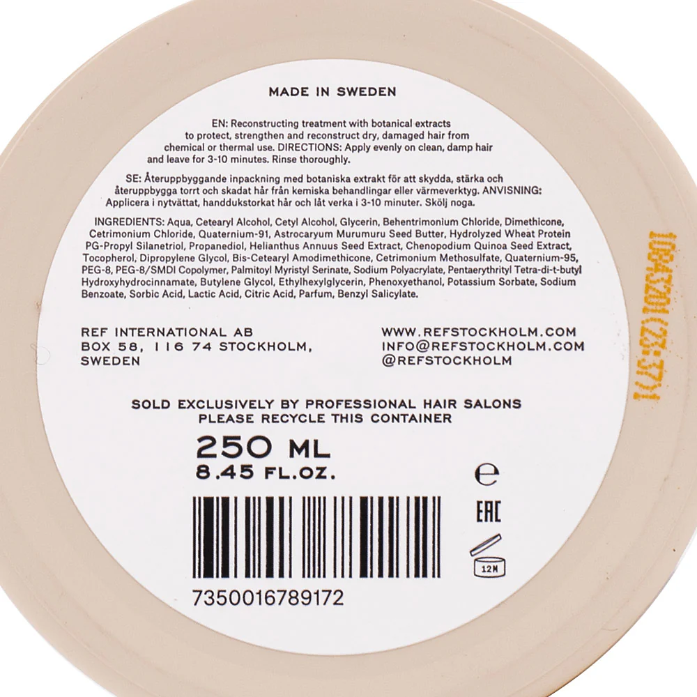 Stockholm Sweden Ref Ultimate Repair Mask 250ml - maschera ristrutturante - Image 2