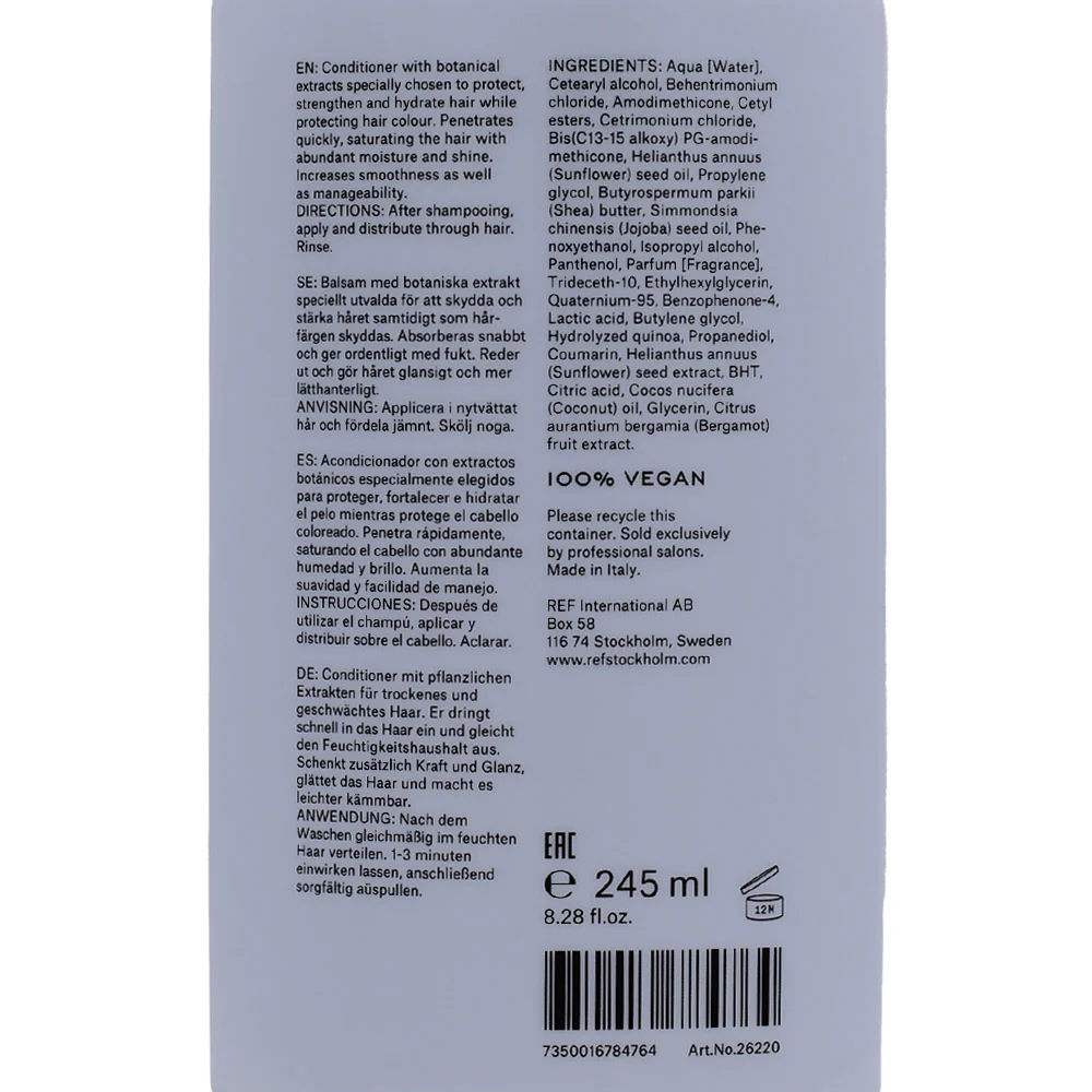 Stockholm Sweden Ref Intense Hydrate Conditioner 245ml - balsamo idratante intensivo - Image 2