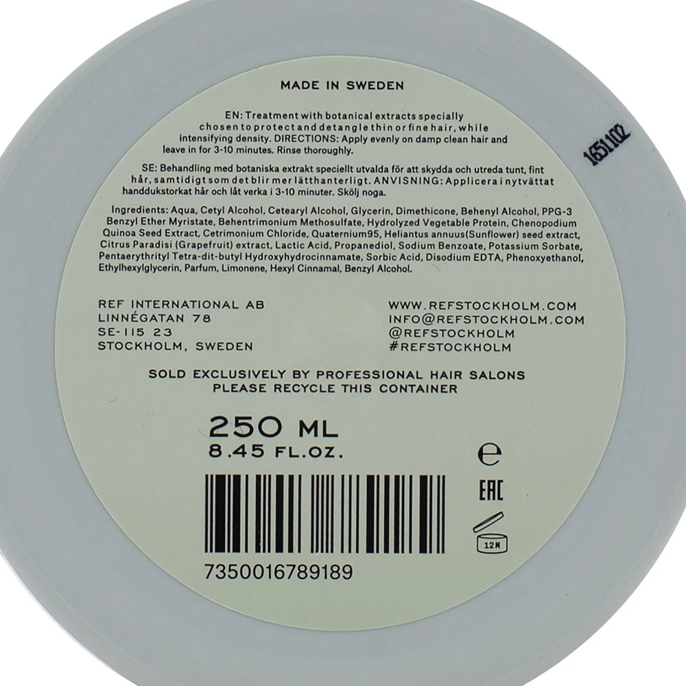 Stockholm Sweden Ref Weightless Volume Masque 250ml - maschera volumizzante - Image 2