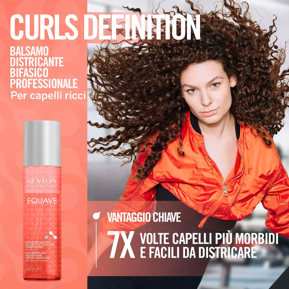 Revlon Equave Curls Definition Instant Detangling Conditioner 200ml  - balsamo leave-in capelli ricci - Image 2