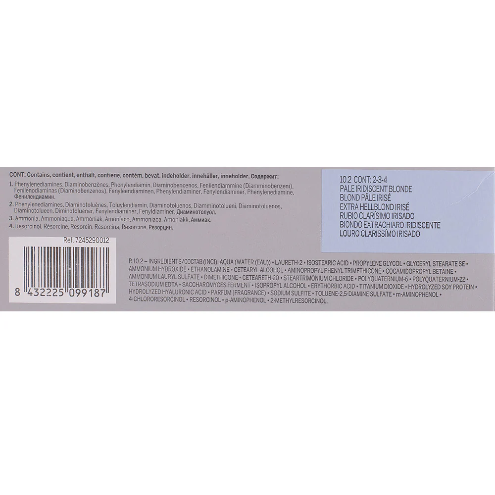 Revlon Professional Revlonissimo Colorcosmetique 10.2 Pale Iridescent Blonde 60ml  - colorazione permanente - Image 2