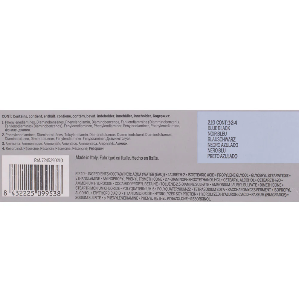 Revlon Professional Revlonissimo Colorcosmetique 2.10 Blue Black 60ml  - colorazione permanente - Image 2